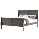 Louis Philippe King Bed, Dark Gray Finish Acme