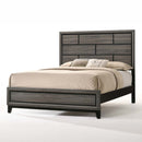 Valdemar King Bed, Weathered Gray Finish Acme
