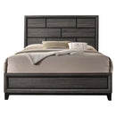 Valdemar King Bed, Weathered Gray Finish Acme