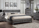 Vidalia King Bed, Rustic Gray Oak Finish Acme