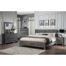 Vidalia Queen Bed w/Storage, Rustic Gray Oak Finish Acme