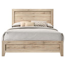 Miquell King Bed, Natural Finish Acme