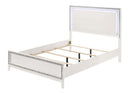Haiden King Bed w/Led, White Finish Acme