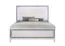 Haiden King Bed w/Led, White Finish Acme