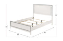 Haiden King Bed w/Led, White Finish Acme