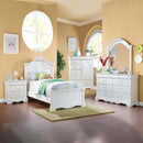 Estrella Full Bed, White Finish Acme