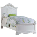 Estrella Twin Bed, White Finish Acme