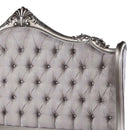 Ariadne Queen Bed, Velvet & Antique Platinum Finish Acme