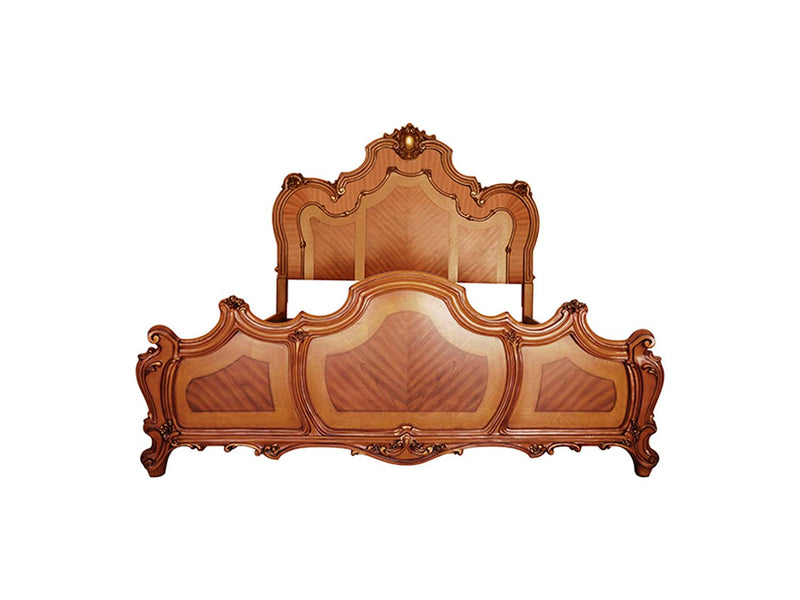 Picardy California King Bed, Honey Oak Finish Acme