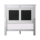 Varian Twin Bed, Gray Velvet, Silver & Mirrored Finish Acme