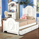Flora Twin Bed, White Finish Acme