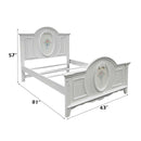 Flora Twin Bed, White Finish Acme