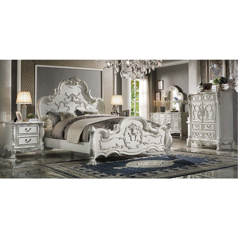 Dresden California King Bed, Bone White Finish Acme