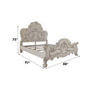 Dresden California King Bed, Bone White Finish Acme