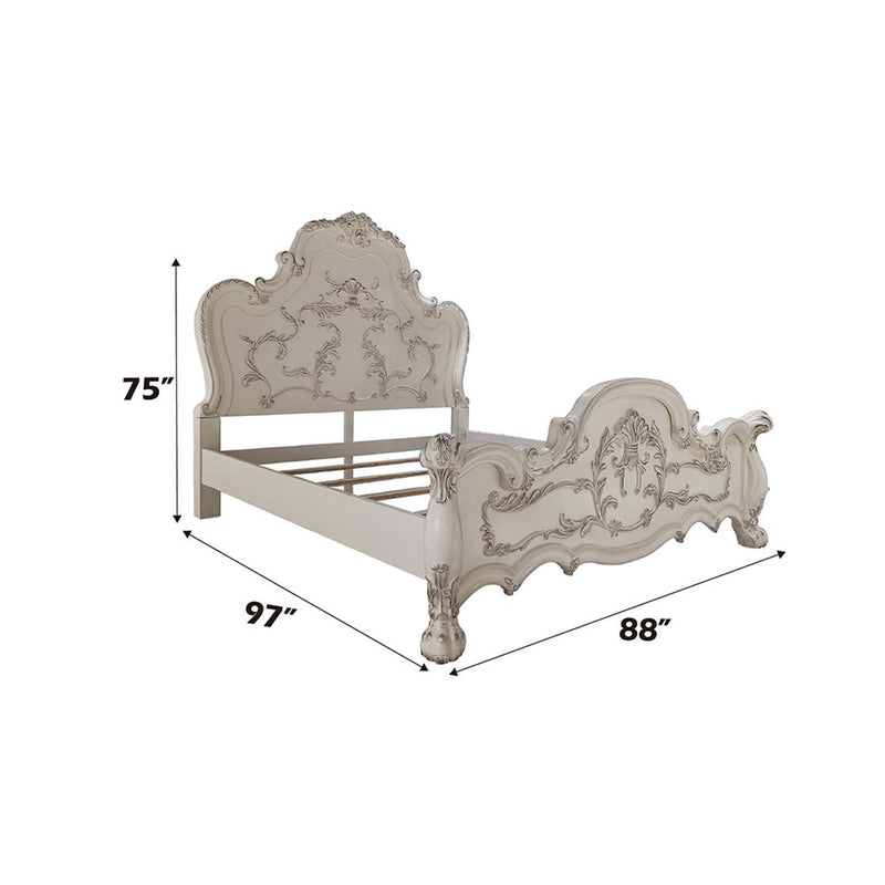 Dresden California King Bed, Bone White Finish Acme
