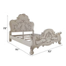 Dresden Queen Bed, Bone White Finish Acme