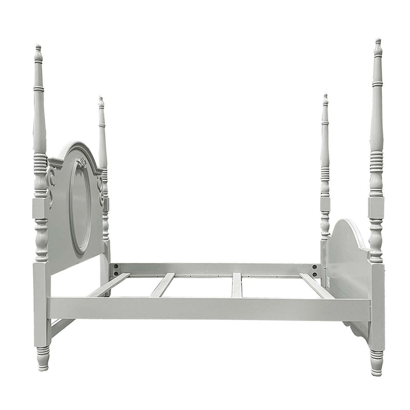 Flora Full Bed w/Poster, Gray Finish Acme
