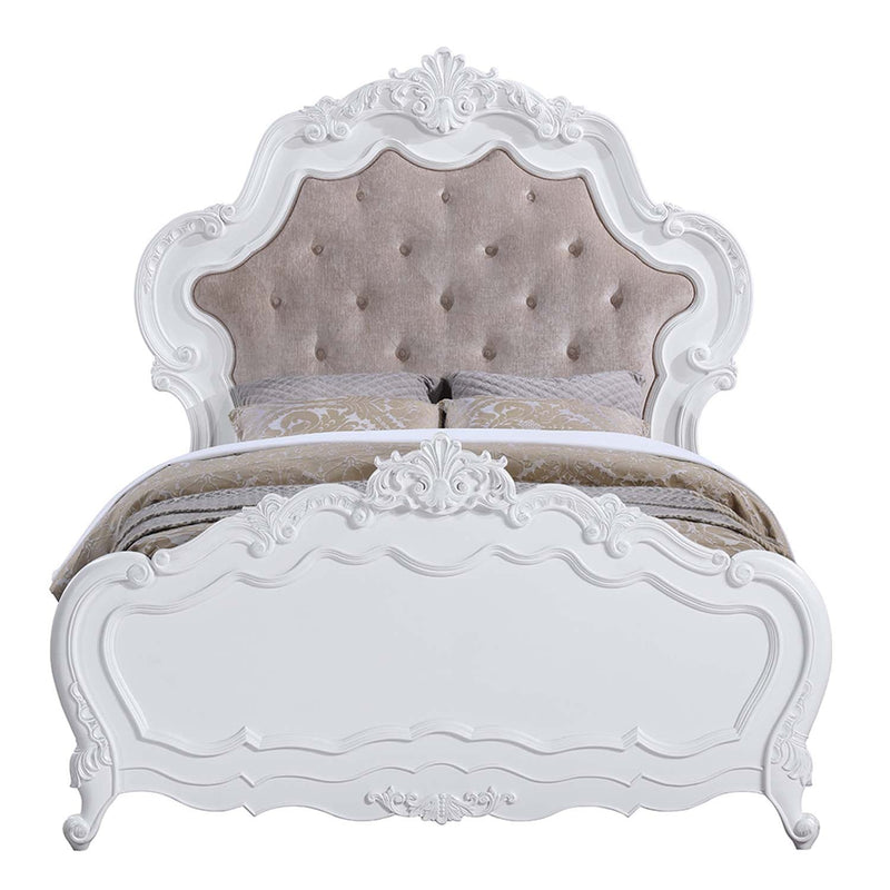 Latisha Queen Bed, White Finish Acme