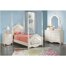Pearl Twin Bed, Pearl White Acme