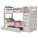 Allentown Twin/Twin Bunk Bed w/Trundle & Storage, White Finish Acme