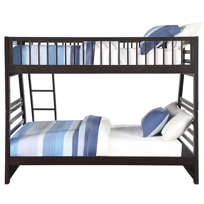 Jason Twin Xl/Queen Bunk Bed w/Storage, Espresso Finish Acme