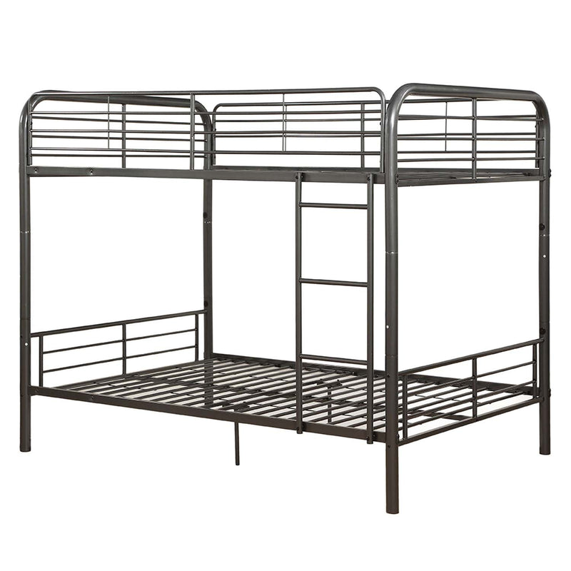 Bristol Full/Full Bunk Bed, Gunmetal Finish Acme