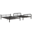 Bristol Full/Full Bunk Bed, Gunmetal Finish Acme