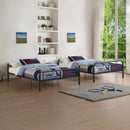 Bristol Full/Full Bunk Bed, Gunmetal Finish Acme
