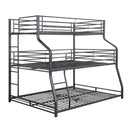 Caius II Twin/Full/Queen Bunk Bed, Gunmetal Finish Acme