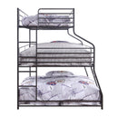 Caius II Twin/Full/Queen Bunk Bed, Gunmetal Finish Acme