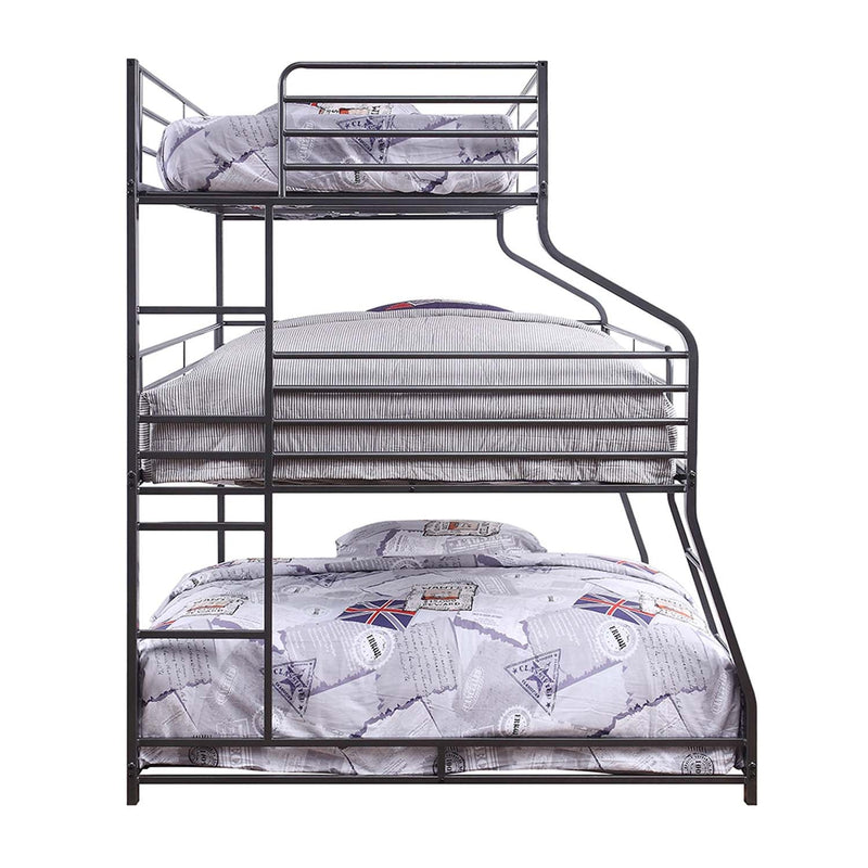 Caius II Twin/Full/Queen Bunk Bed, Gunmetal Finish Acme