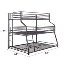 Caius II Twin/Full/Queen Bunk Bed, Gunmetal Finish Acme