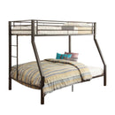 Limbra Twin/Full Bunk Bed, Sandy Brown Finish Acme