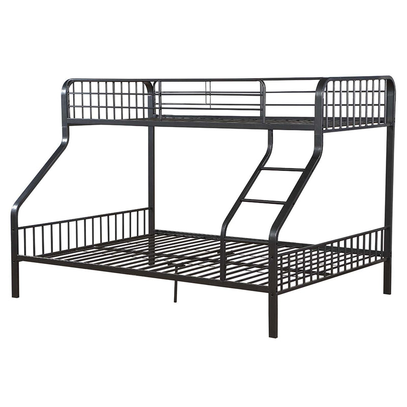 Caius Twin Xl/Queen Bunk Bed, Gunmetal Finish Acme