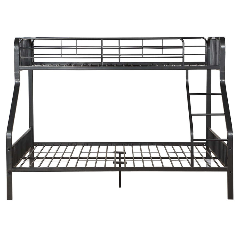 Caius Twin Xl/Queen Bunk Bed, Gunmetal Finish Acme