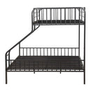 Caius Twin Xl/Queen Bunk Bed, Gunmetal Finish Acme