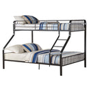 Caius Twin Xl/Queen Bunk Bed, Gunmetal Finish Acme