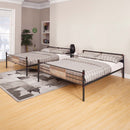 Brantley Double Queen Bunk Bed, Sandy Black & Dark Bronze Hand-Brushed Finish Acme