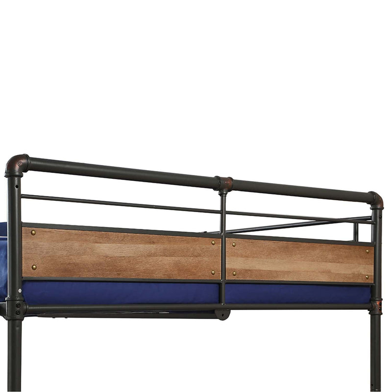 Brantley II Double Queen Bunk Bed, Sandy Black & Dark Bronze Acme