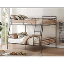 Brantley II Full XL/Queen Bunk Bed, Sandy Black & Dark Bronze Acme