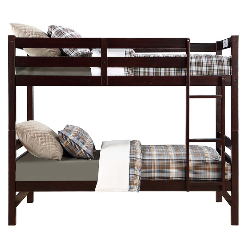 Ronnie Twin/Twin Bunk Bed, Espresso Finish Acme