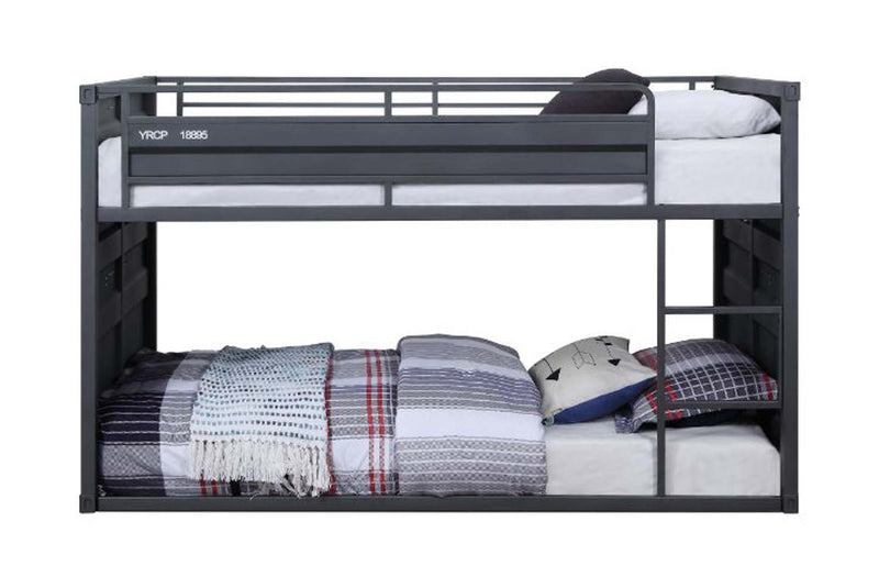 Cargo Twin/Twin Bunk Bed, Gunmetal Finish Acme