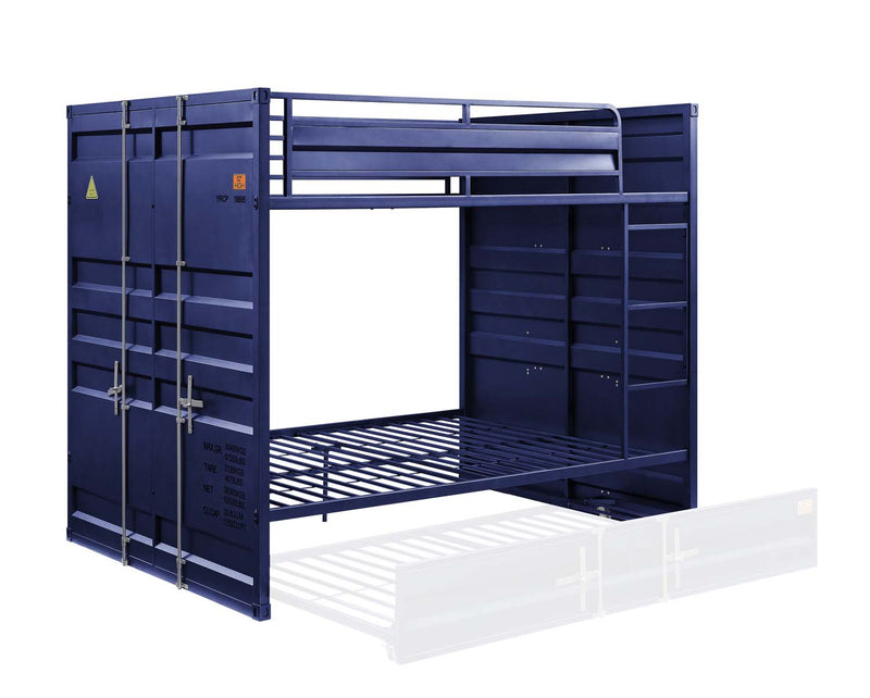 Cargo Full/Full Bunk Bed, Blue Finish Acme