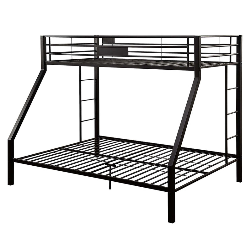 Limbra Twin XL/Queen Bunk Bed, Sandy Black Finish Acme