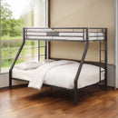Limbra Twin XL/Queen Bunk Bed, Sandy Black Finish Acme