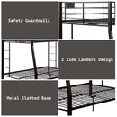 Limbra Full XL/Queen Bunk Bed, Sandy Black Finish Acme