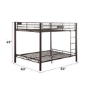 Limbra Double Queen Bunk Bed, Sandy Black Finish Acme
