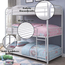 Cairo Triple Full Bunk Bed, White Finish Acme
