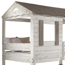 Darlene Twin/Twin Bunk Bed, Rustic White Finish Acme