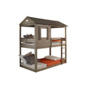 Darlene Twin/Twin Bunk Bed, Rustic Gray Finish Acme